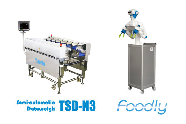 人型協働ロボット「Foodly」卓上組合せはかりで食材を計量する作業を自動化 「自動計量供給システム」アールティと大和製衡が開発