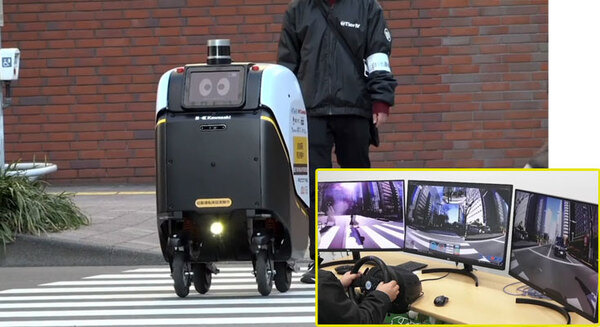 ティアフォー/川崎重工/KDDI/損保ジャパン/小田急/公園財団 自動配送ロボットの公道配送実証　西新宿で5Gと高精度測位を活用
