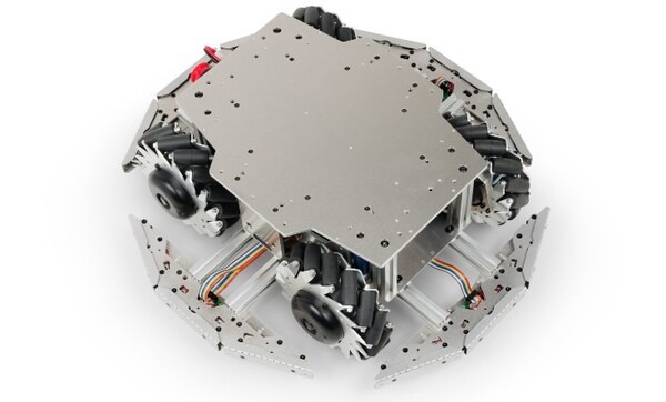 ヴイストンが可搬重量約40kgのメカナムホイール搭載、研究開発用台車ロボット「メカナムローバーVer.3.0」 を発売