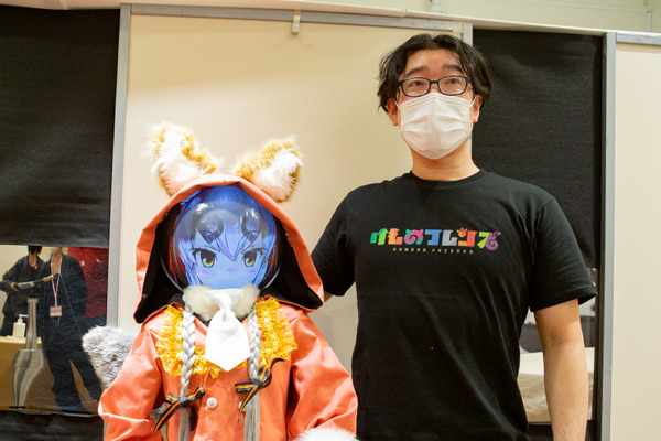 けものフレンズV「シマハイロボ」になってシマハイイロギツネが多くのファンと交流　精巧に動く力制御をV-Sidoで実現