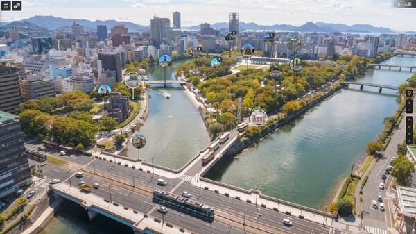 広島テレビ、デジタルツインデータを活用した体験型マップ【デジタル3Dコンテンツ in 平和記念公園】をリリース