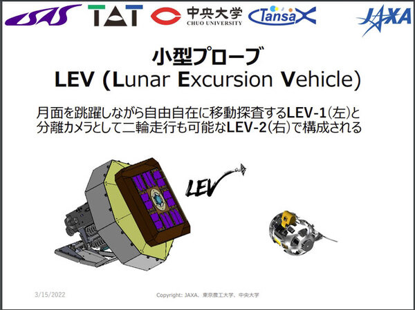 【速報】JAXAが「SLIM」月面プロジェクトを発表　跳ねて飛ぶ小型プローブと変形する移動ロボット「LEV」と共に月面へ