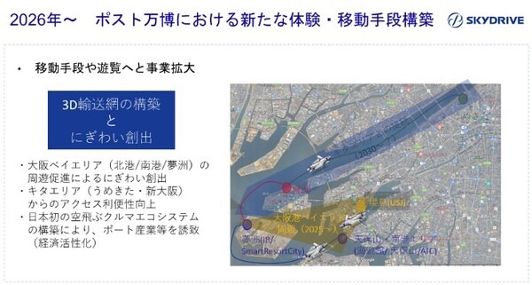 大阪・関西万博で「空飛ぶクルマ」のエアタクシーが現実的に！2025年運航開始の「大阪版ロードマップ」具体的な実装手順を公開