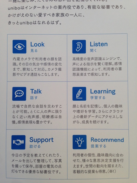 unibo（ユニボ）のパンフをじっくり読んでみました。