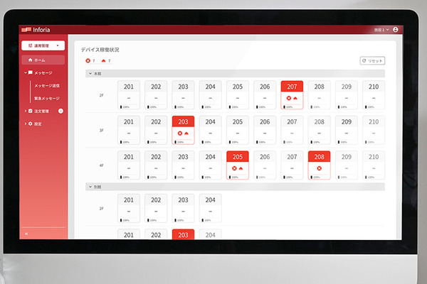 シャープが客室のテレビやタブレットでゲストへ情報を届けるシステム「Inforia for Hotel」を販売開始