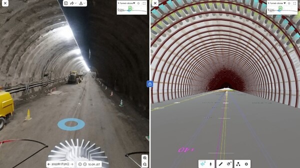 センシンロボティクスとフジタが「トンネル坑内自動巡視ドローンシステム」開発　360度カメラでVR空間生成、BIM/CIMと連動