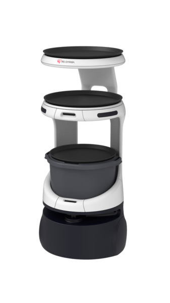 配膳・運搬ロボット「Servi アイリスエディション」山口歯科クリニックで本格稼働 患者のカルテや治療器具などを運搬