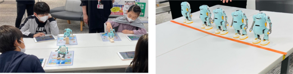 「あるくメカトロウィーゴ」を使用した小学生向けプログラミング教室 ドコモショップ三軒茶屋店で開催