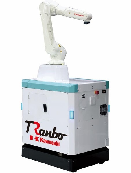 川崎重工がスリムな自走式ロボット「TRanbo-7」(トランボ・セブン)を販売開始　工場通路幅800mmも走行可能、非接触充電に対応