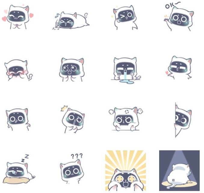 話題のネコ型配膳ロボット「BellaBot」がLINEスタンプとなって登場！ネコなのか? ロボットなのか? 全16種類