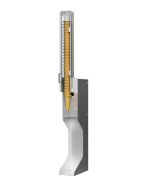 コネクテッドロボティクス「ソフトクリームロボット」新モデルを発売開始 コーンの自動供給機オプションを追加