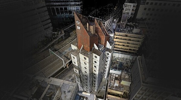 メタボリズムの名建築『中銀カプセルタワービル』最新技術で3D記録・保存、画像・動画・内部に入れるVRを公開　gluon