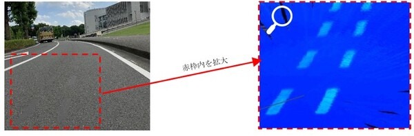 慶應大湘南藤沢(SFC)の自動運転バスは見えないラインに沿って正確に走る　自動運転用の特殊な塗料を日本ペイントが提供