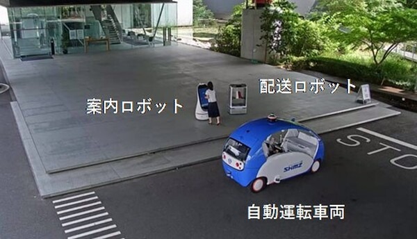 医療センターで病院設備と複数ロボットを連携、清掃・案内・配送サービス実証導入　清水建設とブルーイノベーション、オムロン
