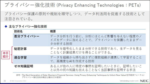 NEC「先進的なセキュリティ技術の研究開発と取組み」(3) 「軽量認証暗号」と「秘密計算・高秘匿連合学習」とは