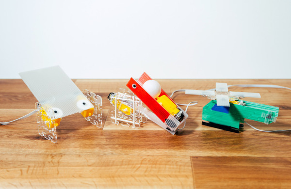 小学生ロボコン公式のロボット作りスターターキット「ユカイな乗りものロボットキット」 9月29日(木)に発売