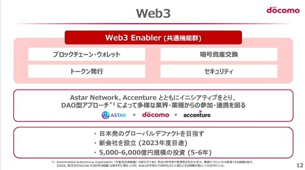 NTTドコモとアクセンチュア、Web3の普及および社会実装の加速に向けた連携に合意　技術基盤の構築や人材育成を推進