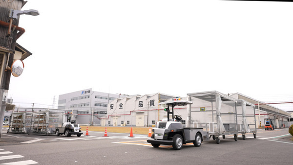 ヤマハ発動機の自動運転EVを用いた自動搬送サービス「eve auto」eve autonomyが提供開始 工事不要で導入可能 1,500kgまで牽引