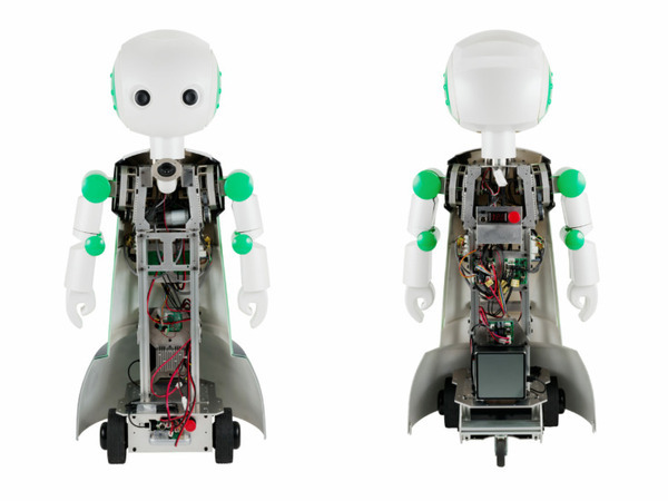 ヴイストン 研究開発用の等身大ロボット「Robovie-R4」を発売 メガローバーVer.3.0を採用 内蔵バッテリーから搭載機器に給電可能