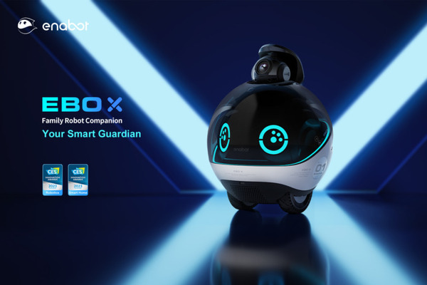 家族コンパニオンロボット『Enabot EBO X』発表　自律移動して見守り、危険通知やビデオ通話、Alexa連携、ハーマン製スピーカー搭載