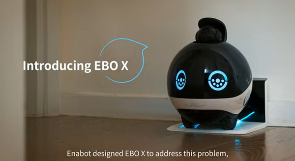 家族コンパニオンロボット『Enabot EBO X』発表　自律移動して見守り、危険通知やビデオ通話、Alexa連携、ハーマン製スピーカー搭載