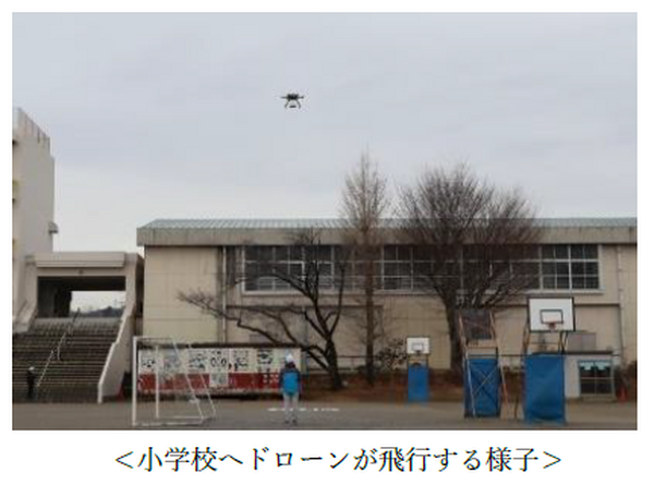 東京都あきる野市でドローンを活用した医療物資輸送を1カ月間運用 地域の小学校でドローン物流に関する教室を開催