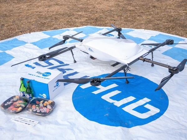 千葉県勝浦市で地域課題を解決するドローン配送の新スマート物流「SkyHub」サービスを開始　セイノー/KDDI/住友商事/エアロネクストら