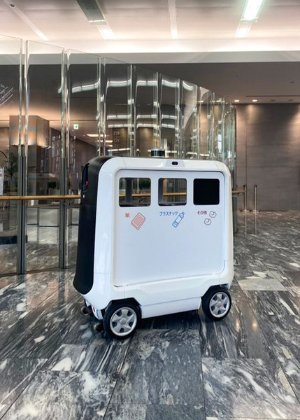 動くゴミ箱ロボットが施設内データを収集してAI空調システムにデータ連携　NTTデータと三菱電機がデジタルツインと空間IDの実証実験