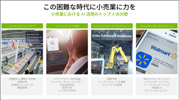 マクドナルドやカルフールもAI技術を活用　急拡大する小売業のAI導入事例をNVIDIAが紹介　無人レジ店舗/需要予測/注文の自動化/来店客の行動分析/万引き防止