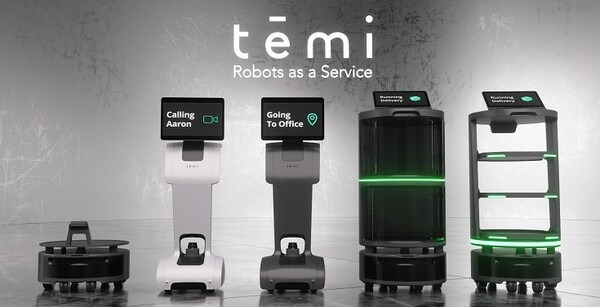 共創型AR多目的配達ロボット「temi GO」ハピロボが販売開始　temiの操作性とtemi Platformの自律走行性能を持つ
