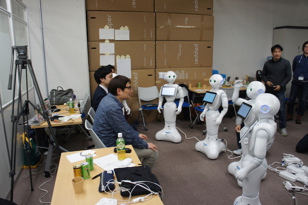 「複数台のペッパーをつかったハッカソン！」に行ってきました。