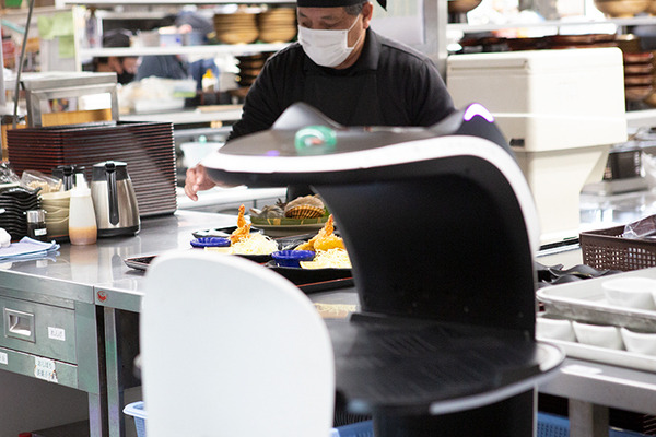 ネコ型配膳ロボット10台が同時フル稼働！ロボット向けに店内を改修した食事処「漁師料理 かなや」での稼働公開　DFA Robotics