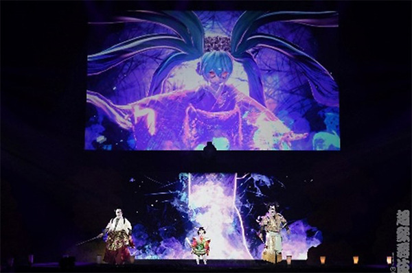 中村獅童×初音ミク 超歌舞伎『御伽草紙戀姿絵』を披露　NTT最新技術Another Meで「獅童ツイン」再登場　ニコニコ超会議レポート