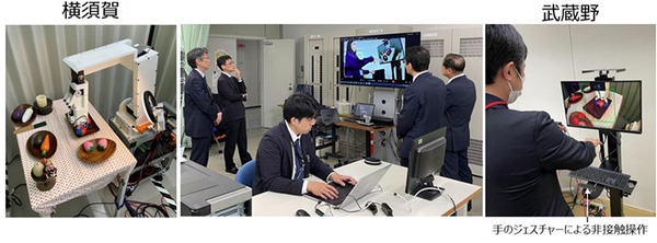 NTTと三菱電機、力触覚情報を視覚情報へ変換して「遠隔ロボット操作」を実証　遠隔操作を簡易デバイスで実現へ