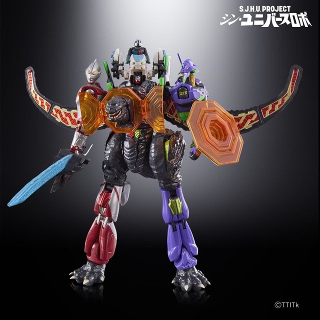 あの「シン」4キャラクターが奇跡の合体！「シン・ユニバースロボ」予約開始　高橋洋子が歌うアクション満載のPV動画も公開