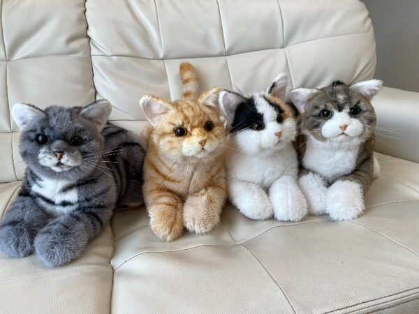 トレンドマスターの猫型ロボット10周年記念「なでなでねこちゃんEXシリーズ」発売　静電センサー搭載、撫でると鳴き声で反応