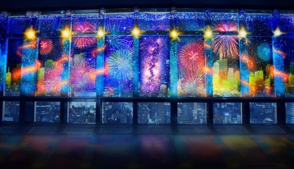 デジタル花火アート続々開催　東京タワー「日本の風景×夜景」、マクセル アクアパーク品川「花火アクアリウム」のマッピングショー　ネイキッド演出