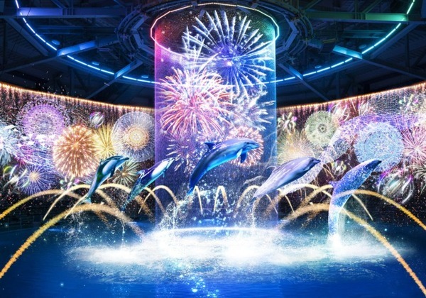 デジタル花火アート続々開催　東京タワー「日本の風景×夜景」、マクセル アクアパーク品川「花火アクアリウム」のマッピングショー　ネイキッド演出