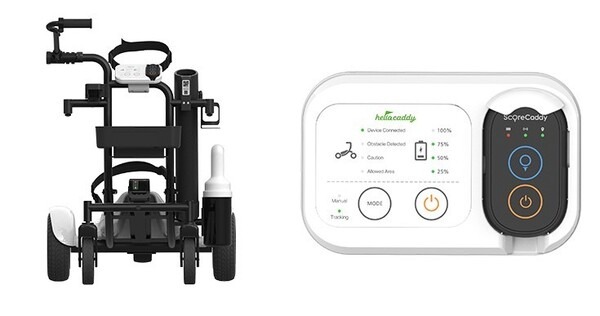 AIロボットがゴルフバッグを自動搬送　プレイヤーに追従走行『Hello Caddy』 キャディ不足の解消へ　アルメックス