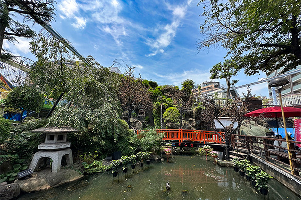 浅草「花やしき」新エリア体験レポート　パノラマ時間旅行やAR妖怪撮影、NAKEDコラボの四季と花のプロジェクションマッピングも公開