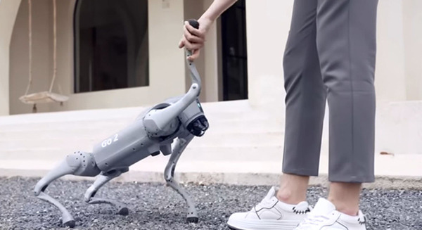 運動性能抜群の家庭用ロボット犬「Unitree Go2」の動画が面白い　ChatGPTやLIDAR搭載　握手、片脚ダンス、後追い、バク宙など披露