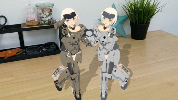 デジタルフュギュアHoloModels　コトブキヤシリーズにアニメーション機能を実装　Gateboxともイベントで連携