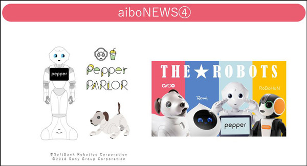 渋谷「Pepper PARLOR」でaiboコラボ開催　aiboも一緒にARでお食事体験　特製ステッカー付きでお得な2割引き
