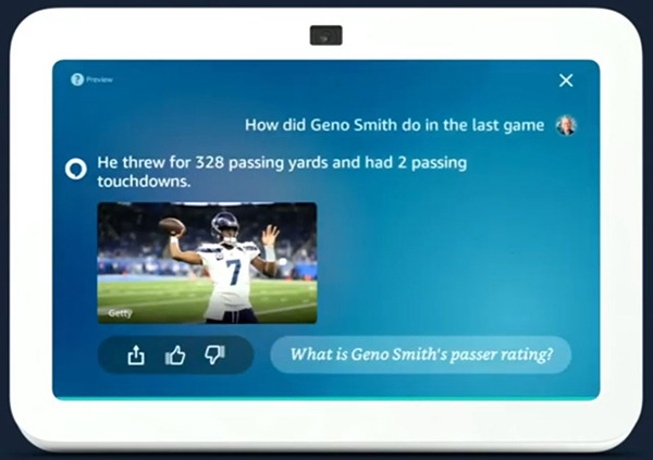 新型「Echo Show 8」(第3世代)発表、Alexaは生成AI/大規模言語モデル(LLM)に対応 「Amazon 秋の製品発表イベント」で
