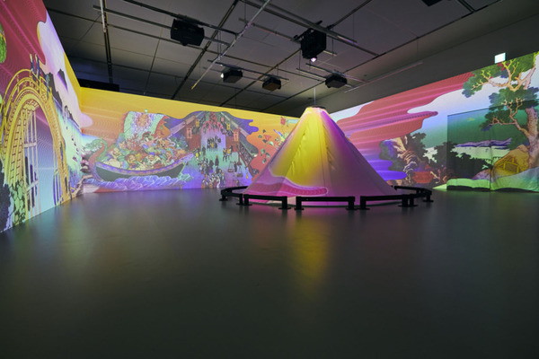 動き出す浮世絵展 NAGOYA「体感型デジタルアートミュージアム」空間体感の動画を公開！記録映像「眺」