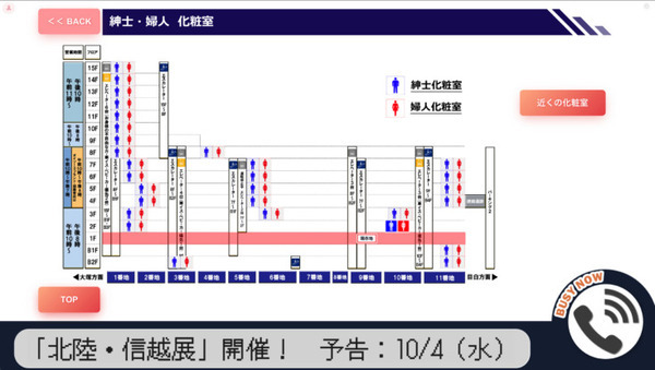 東武百貨店オリジナルアバターが案内　自動応対と遠隔からの有人応対のハイブリットタッチパネルが池袋本店に登場
