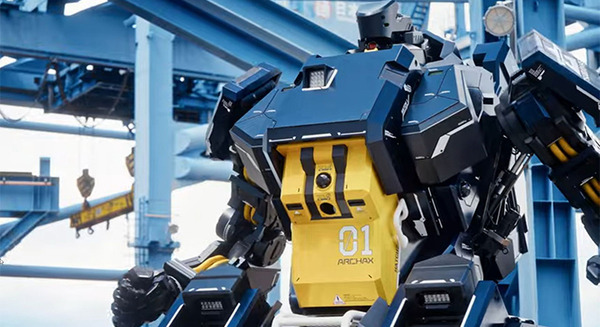 身長約4mの搭乗型変形ロボット「アーカックス」第3弾のPVを公開　最新のAIを使ったNeRF撮影で製作した迫力映像