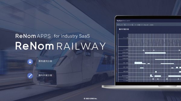 鉄道の輸送計画業務をAIとシミュレーション、デジタルツインで最適化する「ReNom Railway」開発を発表　グリッド