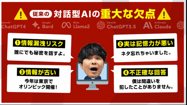 お笑い「さらば青春の光」がChatGPT連携サービス「AiBC」ウェブCM動画に登場　先行登録でAI森田、AI東ブクロのプレゼントも
