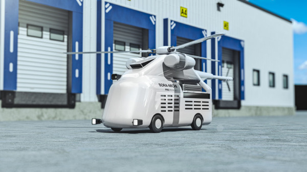 『空飛ぶ軽トラ SORA-MICHI』空も道も行ける合理的な両用コンセプトモデル　ジャパンモビリティショー愛知県ブースで発表